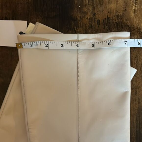 MANGO
Campo Leather Knee High Boots in Ivory Size 37 / Néw With Tags - Picture 8 of 9